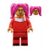 Soccer Player, Female, Red Uniform, Medium Nougat Skin, Magenta Hair – ЛЕГО ИДЕИ