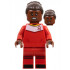 Soccer Player, Female, Red Uniform, Reddish Brown Skin, Dark Brown Hair with Bun – ЛЕГО ИДЕИ