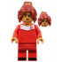 Soccer Player, Female, Red Uniform, Medium Nougat Skin, Dark Red Ponytail – ЛЕГО ИДЕИ