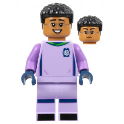 Soccer Goalie, Female, Lavender Uniform, Medium Nougat Skin, Short Black Hair – ЛЕГО ИДЕИ