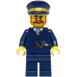 Railway Station Manager - Dark Blue Suit and Cap – ЛЕГО ИДЕИ