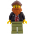 Photographer - Male, Dark Brown Jacket over Red Shirt, Olive Green Legs, Reddish Brown Cap, Dark Orange Beard – ЛЕГО ИДЕИ