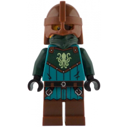 Kraken Warrior - Male, Reddish Brown Helmet, Eye Patch – ЛЕГО ИДЕИ