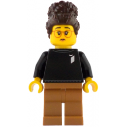 LEGO Ideas Designer - Female, Black Sweater with LEGO Ideas Logo, Medium Nougat Legs – ЛЕГО ИДЕИ