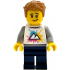 Tourist - White Shirt with Mountains Logo, Dark Blue Legs, Medium Nougat Tousled Hair – ЛЕГО ИДЕИ