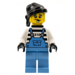 Xtreme Stunts Brickster Henchman with Medium Blue Overalls #1 with Neck Bracket – ЕКСТРЕМНИ ОСТРОВНИ КАСКАДИ