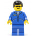 Jacket Blue - Blue Legs, Black Male Hair, Sunglasses – ГРАДСКИ
