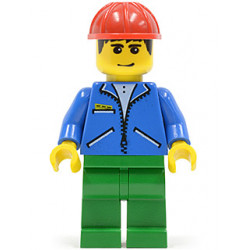Jacket Blue - Green Legs, Red Construction Helmet – ГРАДСКИ