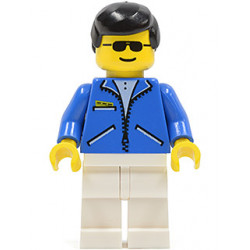 Jacket Blue - White Legs, Black Male Hair, Sunglasses – ГРАДСКИ