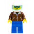 Helicopter Pilot - Brown Jacket, Blue Legs, White Helmet, Trans-Light Blue Visor – ГРАДСКИ