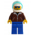 Helicopter Pilot - Reddish Brown Jacket, Blue Legs, White Helmet, Trans-Light Blue Visor – ГРАДСКИ