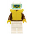 Jacket Brown - White Legs, White Helmet, Trans-Light Blue Visor, Blue Sunglasses, Life Jacket – ГРАДСКИ