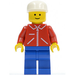 Jacket Red with Zipper - Red Arms - Blue Legs, White Cap – ГРАДСКИ