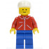 Jacket Red with Zipper - Red Arms - Blue Legs, White Cap – ГРАДСКИ