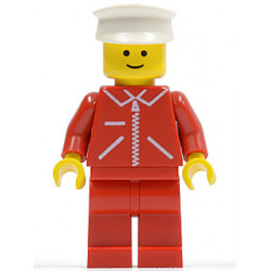 Jacket Red with Zipper - Red Arms - Red Legs, White Hat – ГРАДСКИ