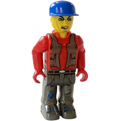 Bank Robber with Dark Gray Legs, Red Shirt and Blue Cap – ЗА ДЖУНИЪРИ