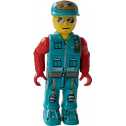 Crewman with Dark Turquoise Vest and Pants, Red Arms – ЗА ДЖУНИЪРИ