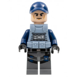 ACU Trooper - Male, Dark Blue Cap, Light Nougat Head, Sand Blue Body Armor Vest – ДЖУРАСИК СВЯТ