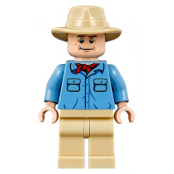 Dr. Alan Grant - Medium Blue Shirt with Pockets with Blue Buttons, Tan Fedora – ДЖУРАСИК СВЯТ