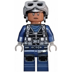 ACU Pilot - Male, Black Aviator Cap with Dark Bluish Gray Goggles, Reddish Brown Head – ДЖУРАСИК СВЯТ