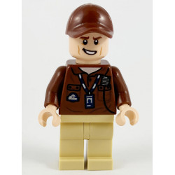 Park Worker - Male, Reddish Brown Shirt and Cap, Tan Legs – ДЖУРАСИК СВЯТ