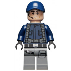 ACU Guard / Trooper - Male, Dark Blue Cap, Light Nougat Head, Headset – ДЖУРАСИК СВЯТ
