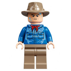 Dr. Alan Grant - Blue Shirt with Water Stains, Dark Tan Fedora – ДЖУРАСИК СВЯТ