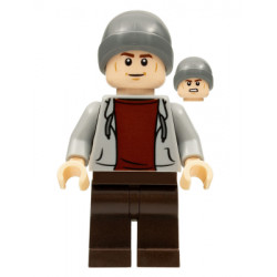 Dinosaur Market Stall Owner - Male, Light Bluish Gray Hoodie, Dark Brown Legs, Dark Bluish Gray Beanie – ДЖУРАСИК СВЯТ