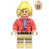 Dr. Ellie Sattler - Coral Shirt with Dark Tan Dirt Spots, Ponytail – ДЖУРАСИК СВЯТ
