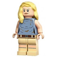 Dr. Ellie Sattler - Sand Blue Sleeveless Shirt, Hair over Shoulder – ДЖУРАСИК СВЯТ