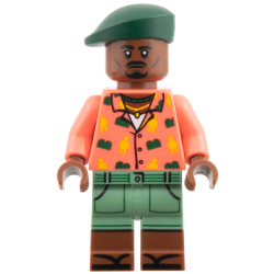 Duncan Kincaid - Coral Shirt, Sand Green Shorts, Dark Green Beret – ДЖУРАСИК СВЯТ