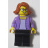 LEGOLAND Park Female with Dark Orange Short Hair, Medium Lavender Shirt, Black Legs – ПАРКОВЕ ЛЕГОЛАНД