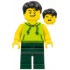 LEGOLAND Park Visitor - Male, Lime Sleeveless Hoodie, Dark Green Legs, Black Hair – ПАРКОВЕ ЛЕГОЛАНД