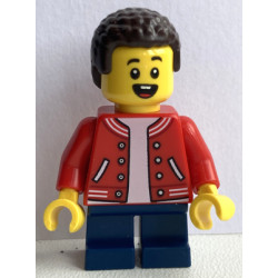 LEGOLAND Park Boy, Red Jacket, Coiled Hair – ПАРКОВЕ ЛЕГОЛАНД