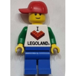 LEGOLAND Park Male, I Brick LEGOLAND Top, Red Cap with Hole – ПАРКОВЕ ЛЕГОЛАНД