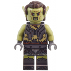 Orc - Olive Green Head, Pearl Dark Gray Armor over Dark Tan Fur, Dark Brown Hair – ХОБИТ И ВЛАСТЕЛИНЪТ НА ПРЪСТЕНИТЕ
