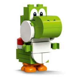 Yoshi - White Tile, Round 1 x 1 Quarter on Front – СУПЕР МАРИО