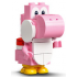 Pink Yoshi - White Tile, Round 1 x 1 Quarter on Front – СУПЕР МАРИО