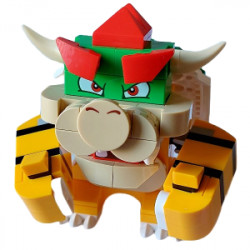 Bowser - Tan Tile, Round 1 x 2 Half On Nose – СУПЕР МАРИО