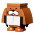 Monty Mole - Face on 1 x 2 Brick – СУПЕР МАРИО