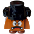 Goomba (Black Interior Pieces) - Surprised, Black Hat – СУПЕР МАРИО