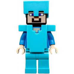 Steve - Medium Azure Legs, Helmet, and Armor – МАЙНКРАФТ