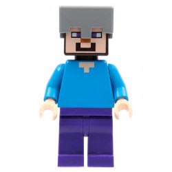 Steve - Dark Purple Legs, Flat Silver Helmet – МАЙНКРАФТ