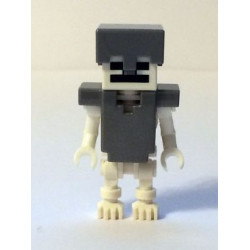 Skeleton, Minecraft - Flat Silver Helmet and Armor – МАЙНКРАФТ