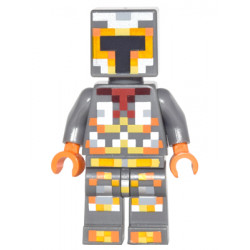 Minecraft Skin 1 - Pixelated, Yellow and Orange Armor – МАЙНКРАФТ