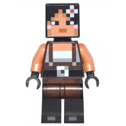 Minecraft Skin 2 - Pixelated, Female with Flower and Suspenders – МАЙНКРАФТ