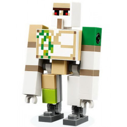 Iron Golem - Brick and Pin Arm Attachments, Dark Bluish Gray Feet (Hinge Plate with 9 Teeth) – МАЙНКРАФТ