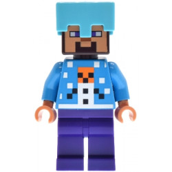 Steve - Holiday Snow Golem Sweater, Medium Azure Helmet – МАЙНКРАФТ