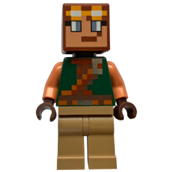 Hero - Dark Green Torso, Dark Tan Legs, Bright Light Orange Goggles – МАЙНКРАФТ