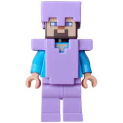 Steve (Nougat) - Medium Lavender Legs, Helmet and Armor – МАЙНКРАФТ